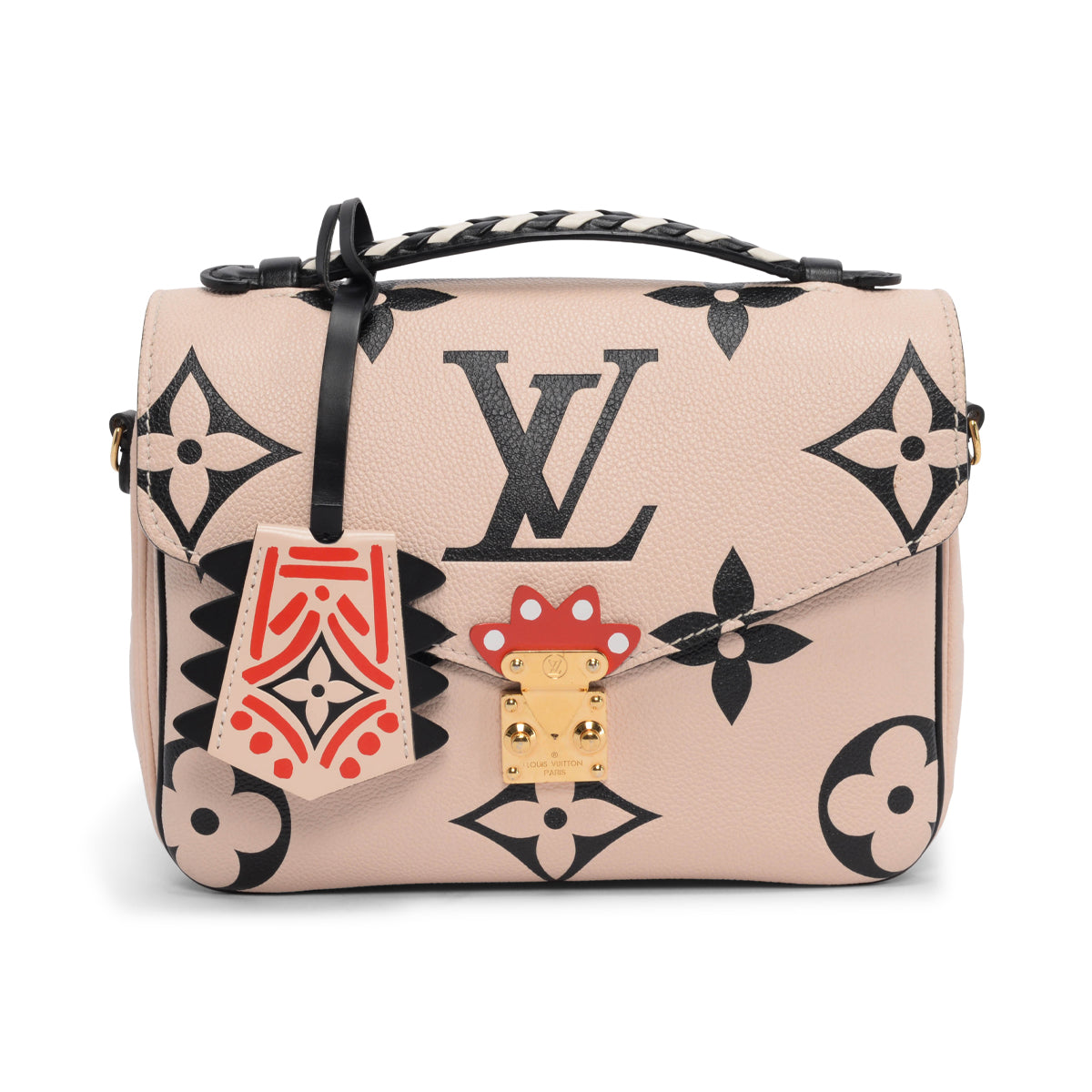 Louis Vuitton Creme Empreinte Monogram Giant Crafty Pochette Metis