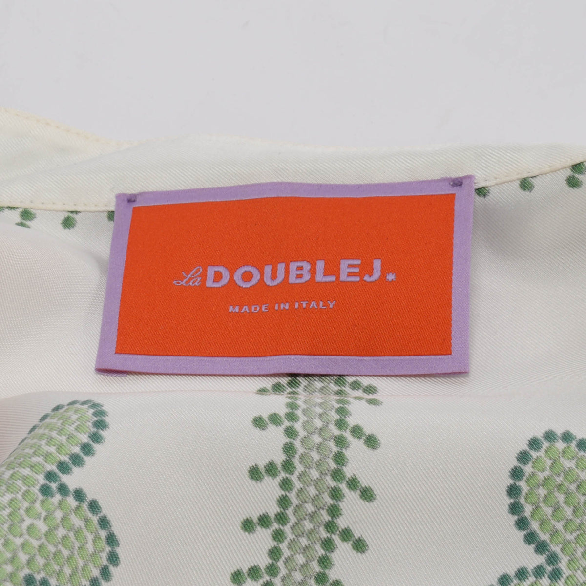 La DoubleJ White & Multicolour Silk Grenadilla Print Blouse S