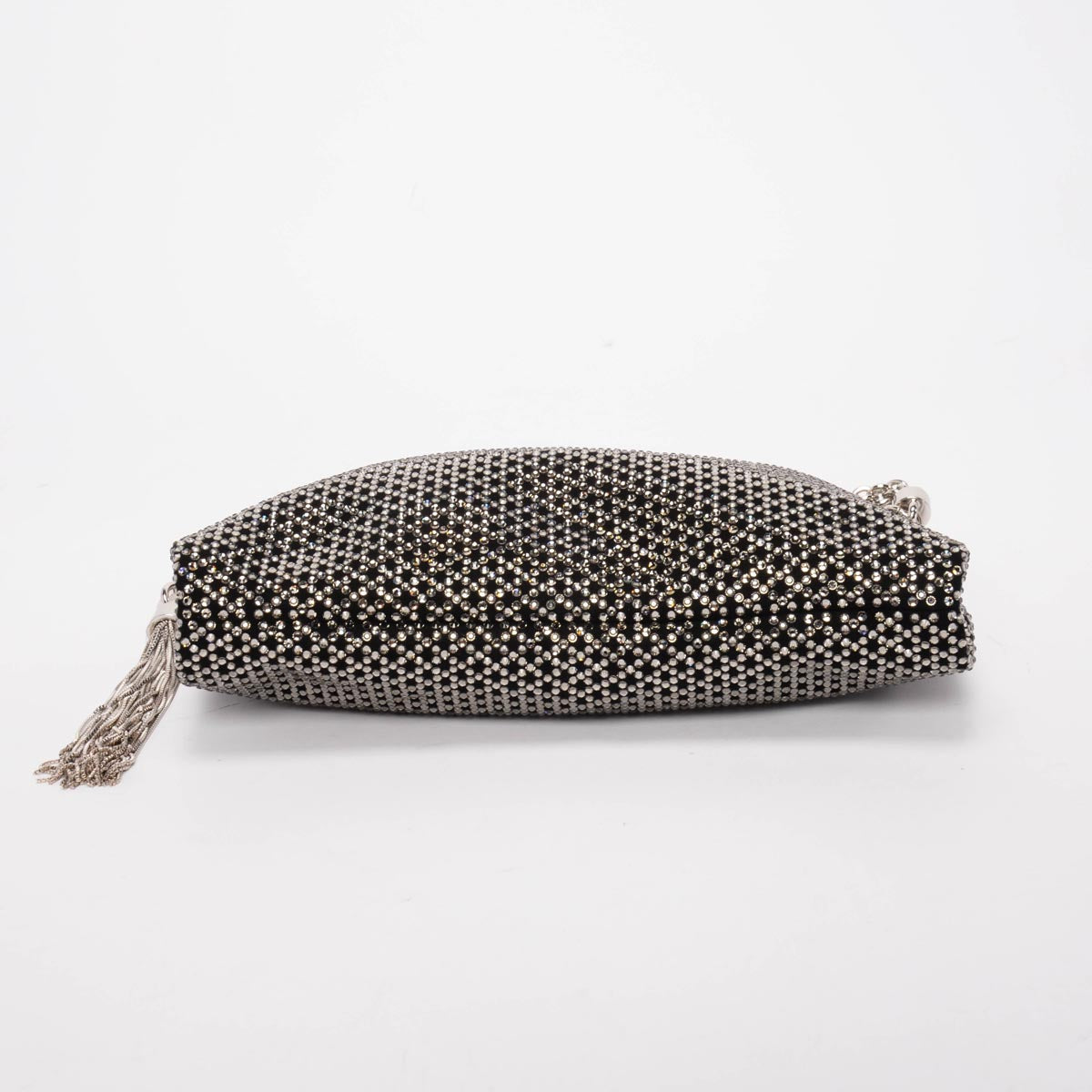 Jimmy Choo Black Crystal Embellished Callie Clutch Bag
