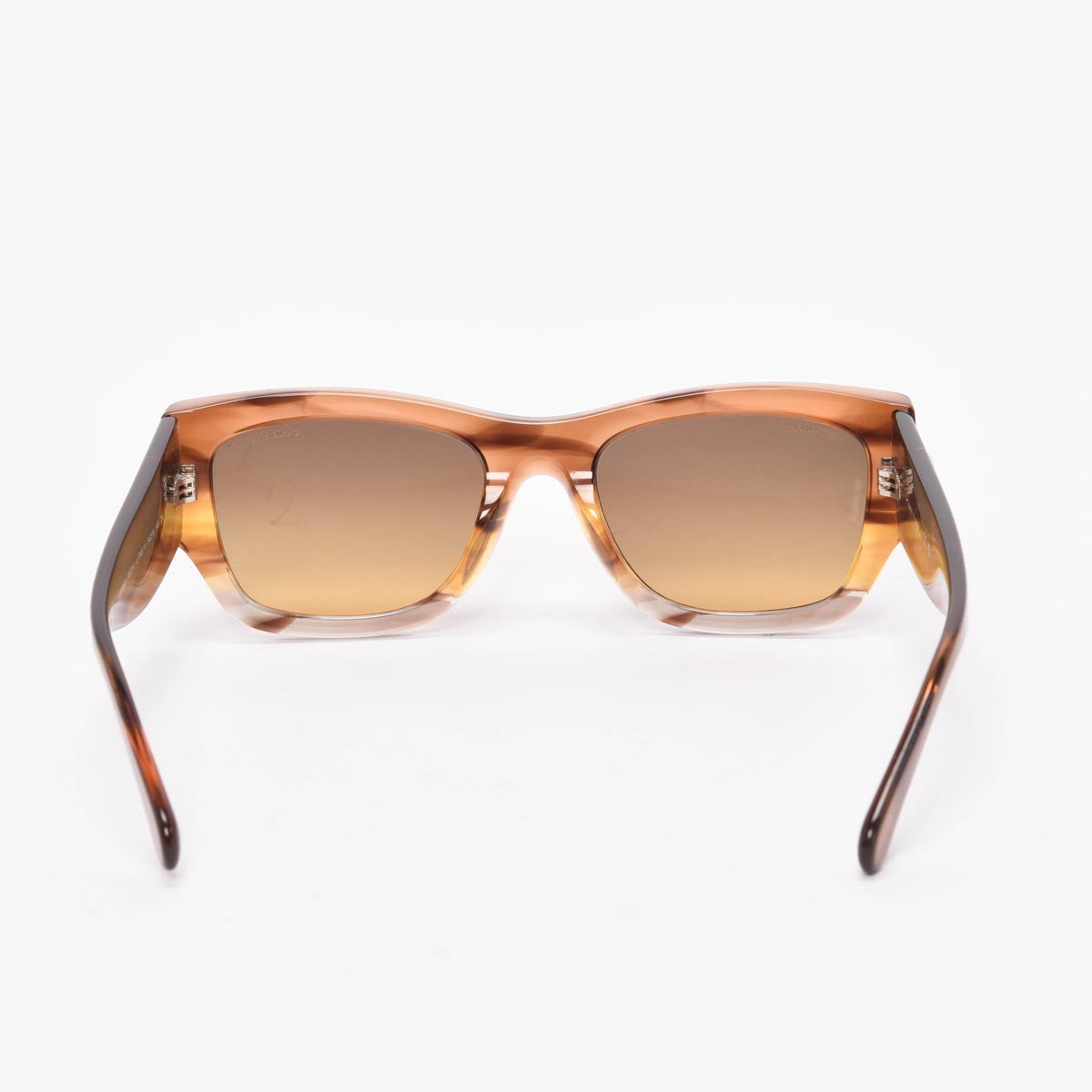Chanel Havana Gradient Rectangle CC Sunglasses