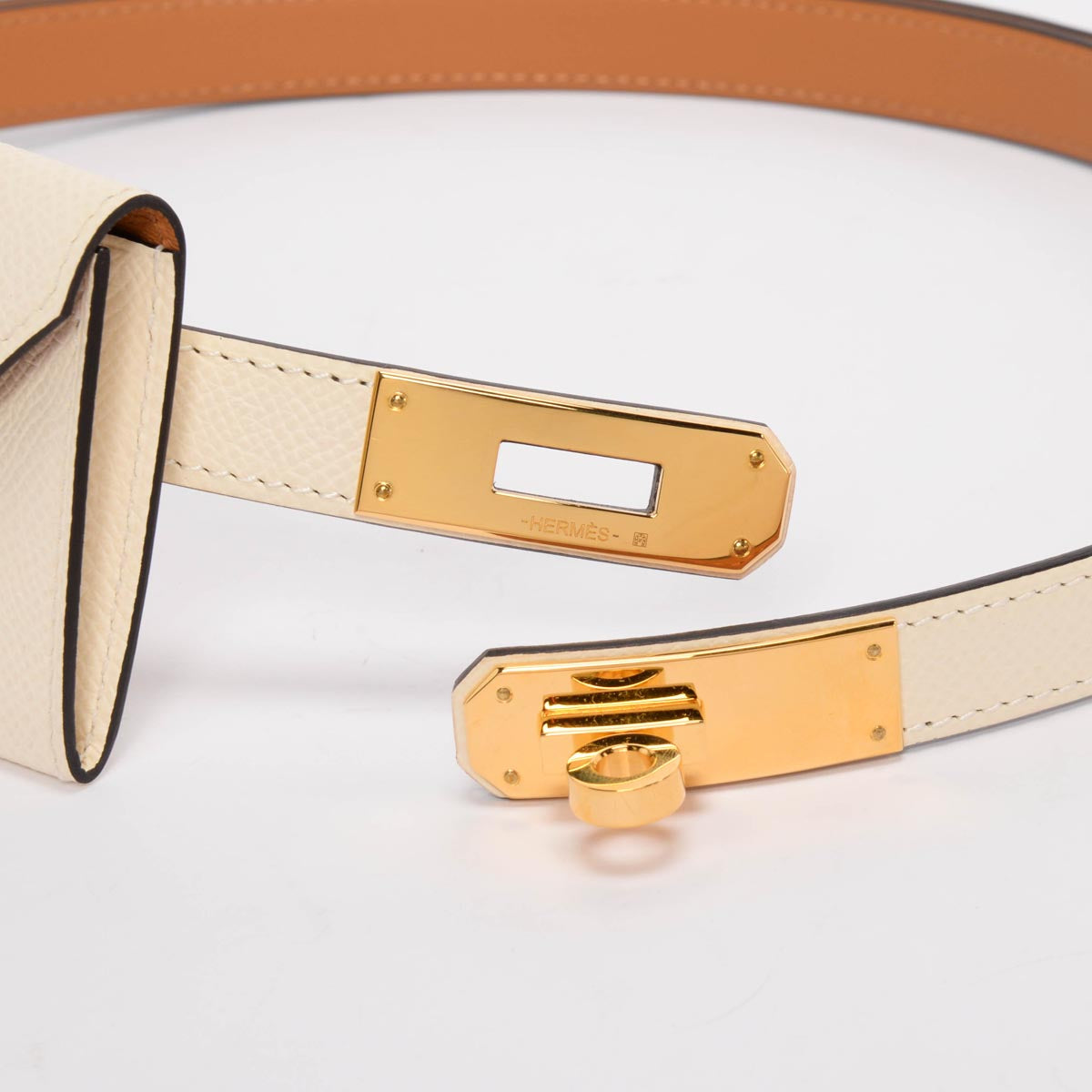Hermes Nata Epsom Kelly Pocket 18 Belt
