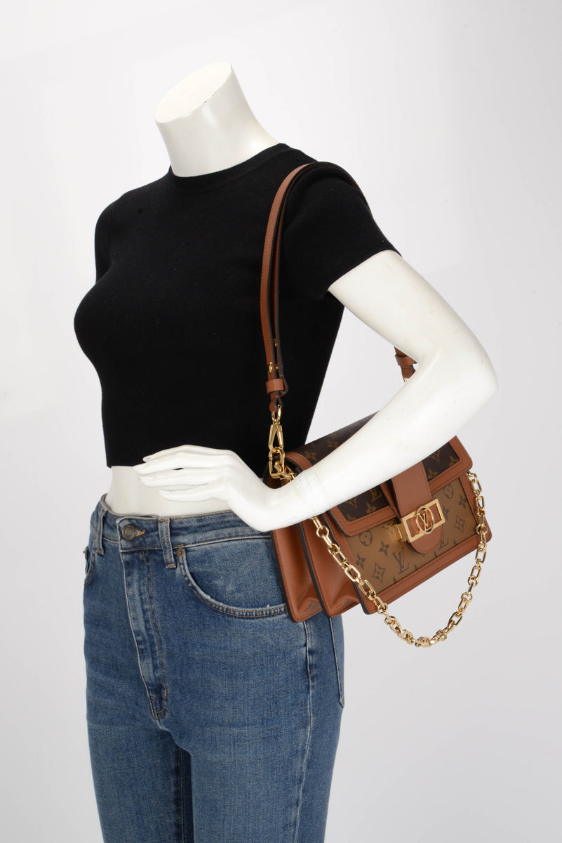 Louis Vuitton Reverse Monogram Dauphine MM Bag