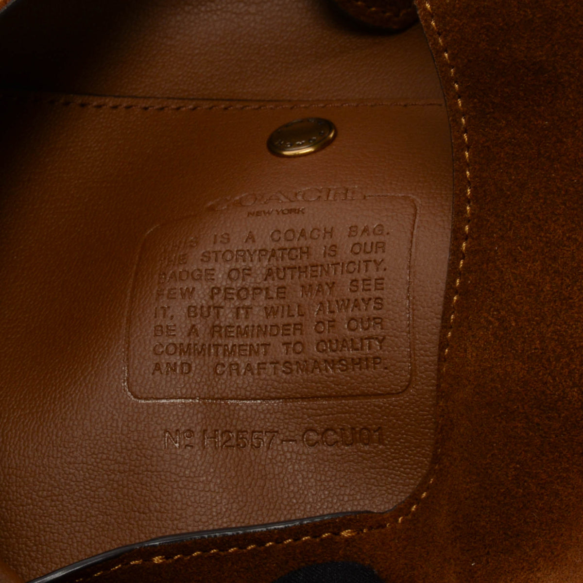 Coach Warm Brown Suede Brooklyn 34 Shoulder Bag