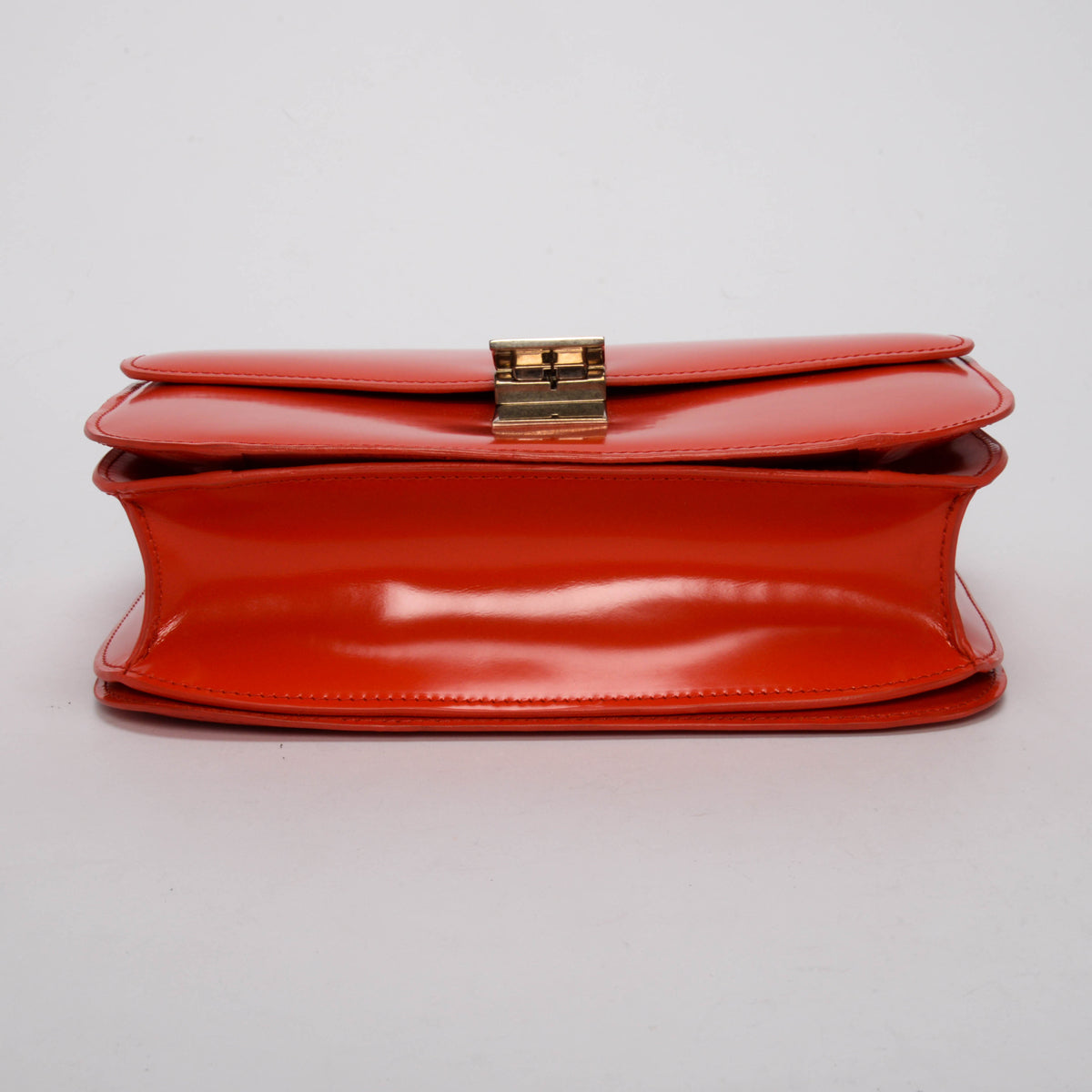 Celine Vermillion Hi-Shine Medium Classic Box Bag