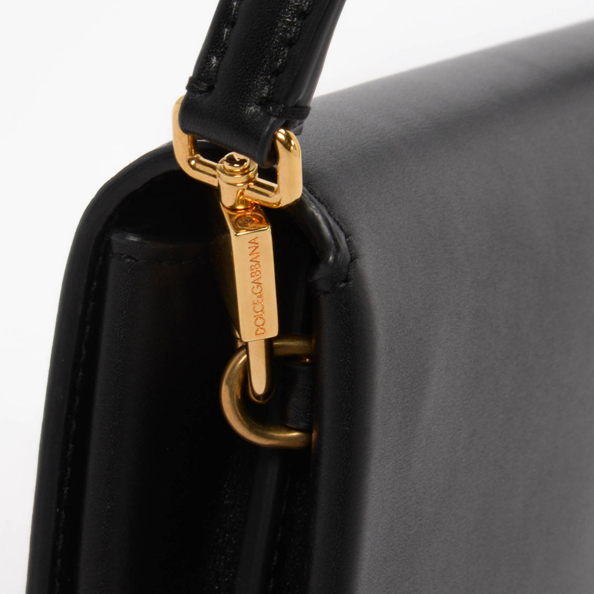 Dolce & Gabbana Black Leather Marlene Shoulder Bag