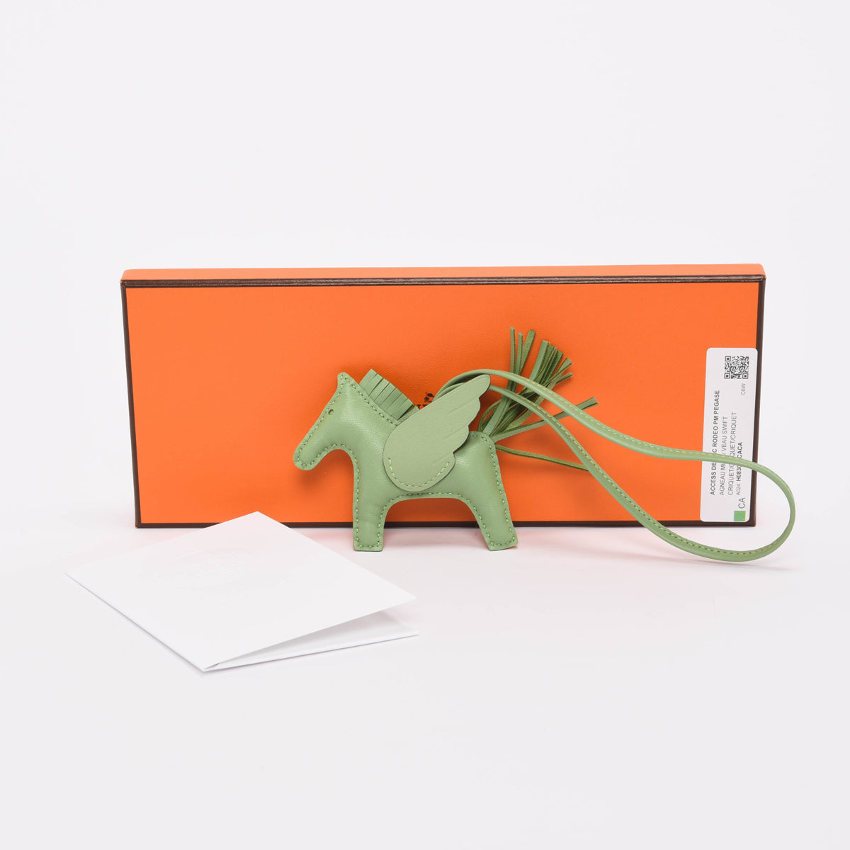 Hermes Vert Criquet Milo Lambskin Rodeo Pegase PM