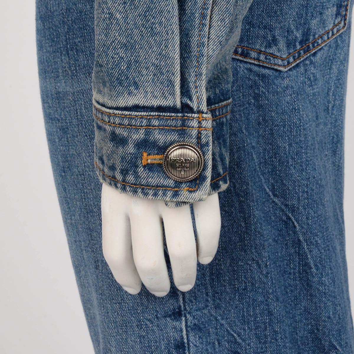 Prada Denim Vintage Wash Blouson Jacket IT 36
