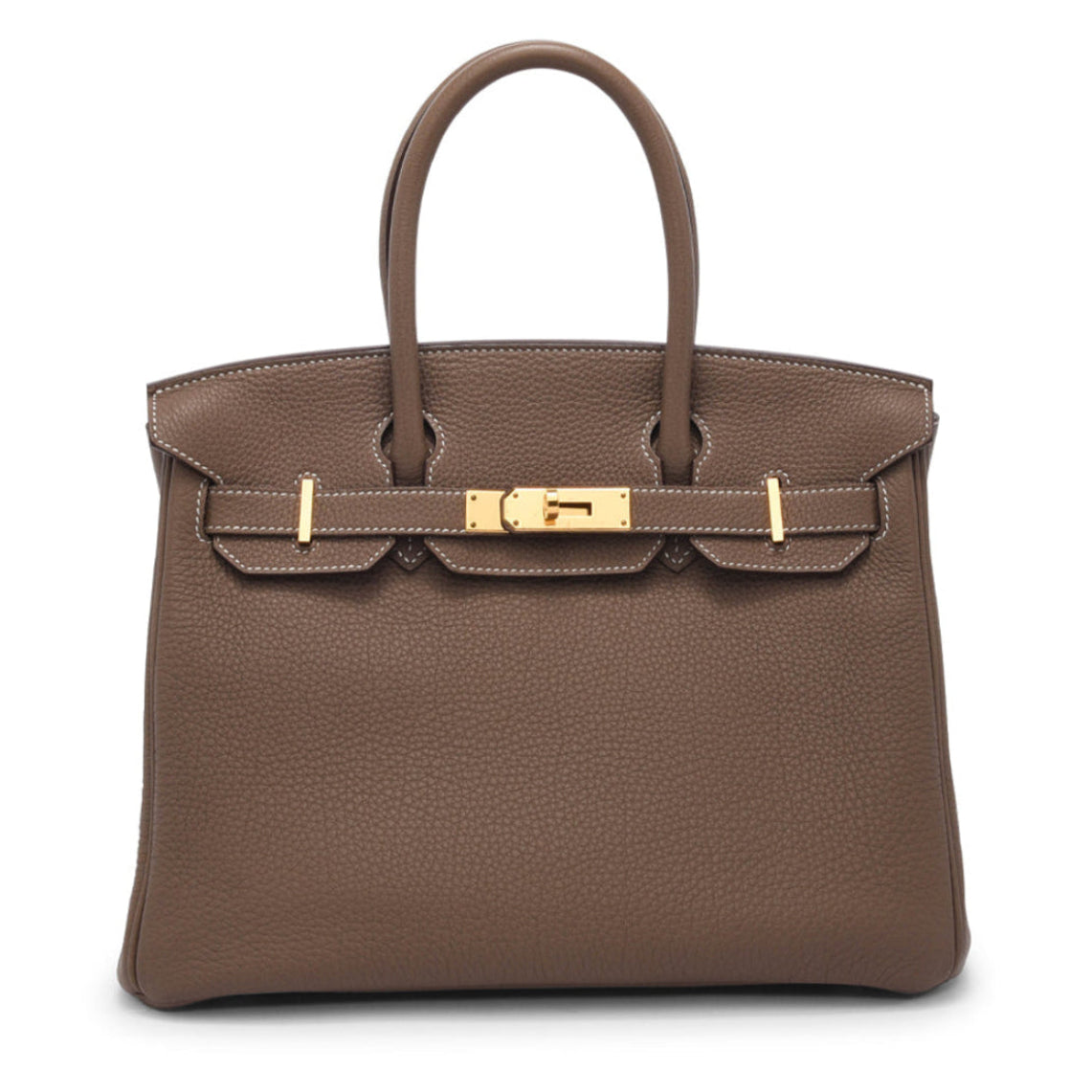Hermes Etoupe Togo Birkin 30 GHW