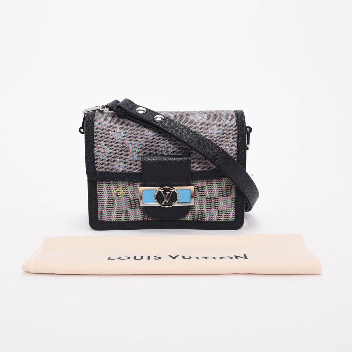 Louis Vuitton Blue Monogram LV Pop Mini Dauphine Bag