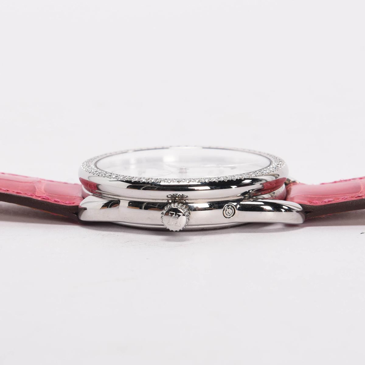 Hermes Stainless Steel & Diamond Arceau Petite Lune Watch