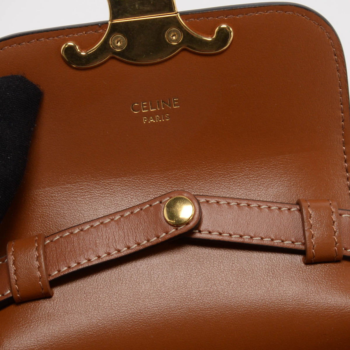Celine Tan Triomphe Canvas Mini Claude Mini Bag