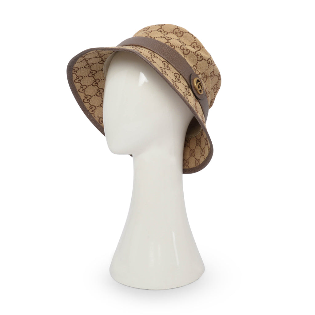 Gucci Beige GG Canvas Bucket Hat