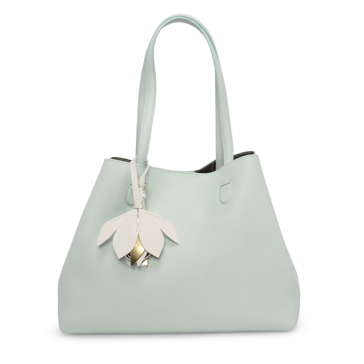 Dior Mint Green Grained Calfskin Bucket Tote