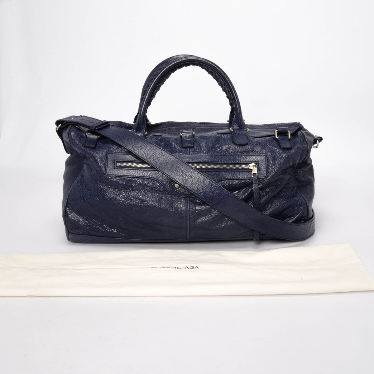 Balenciaga Indigo Arena Lambskin City Duffle Bag