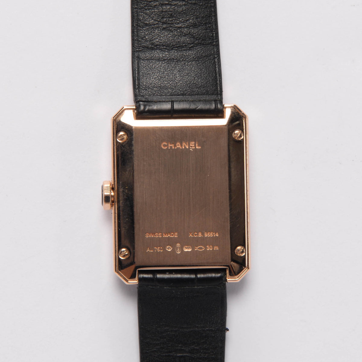 Chanel 18k Beige Gold Medium Boy.Friend Watch