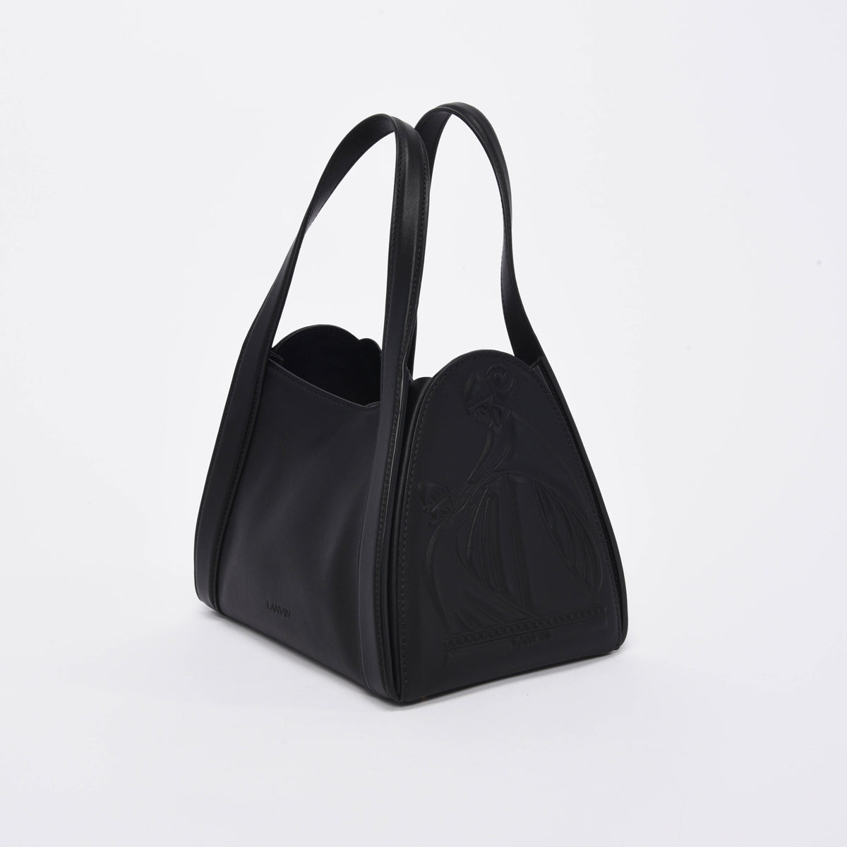 Lanvin Black Smooth Calfskin Mini Tote