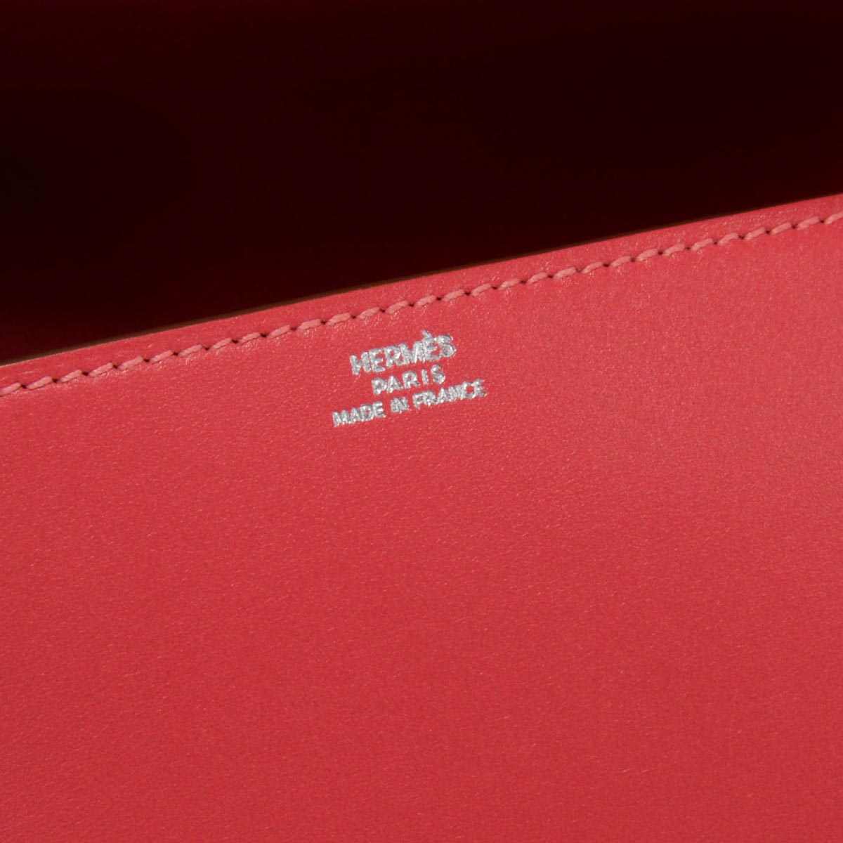 Hermes Rose Lipstick Tadelakt Medor 23 Clutch