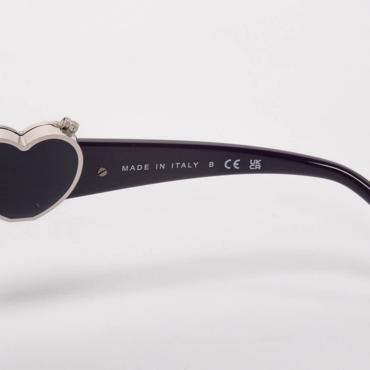 Chanel Purple CC Heart Mirror Butterfly Sunglasses