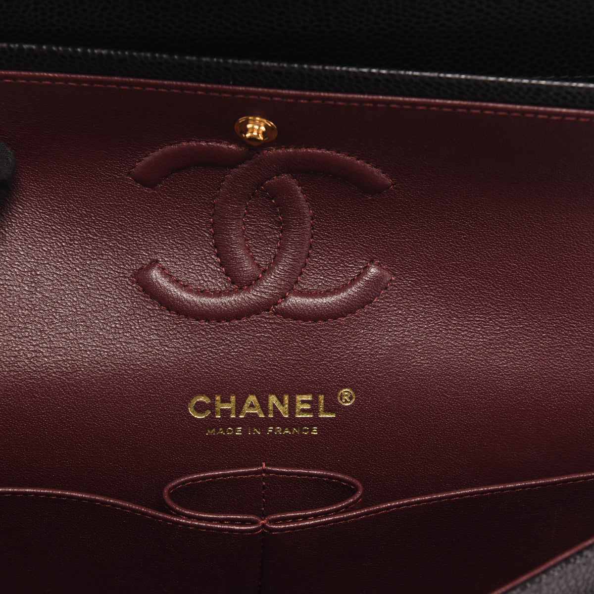 Chanel Black Quilted Caviar Small Classic Flap Bag