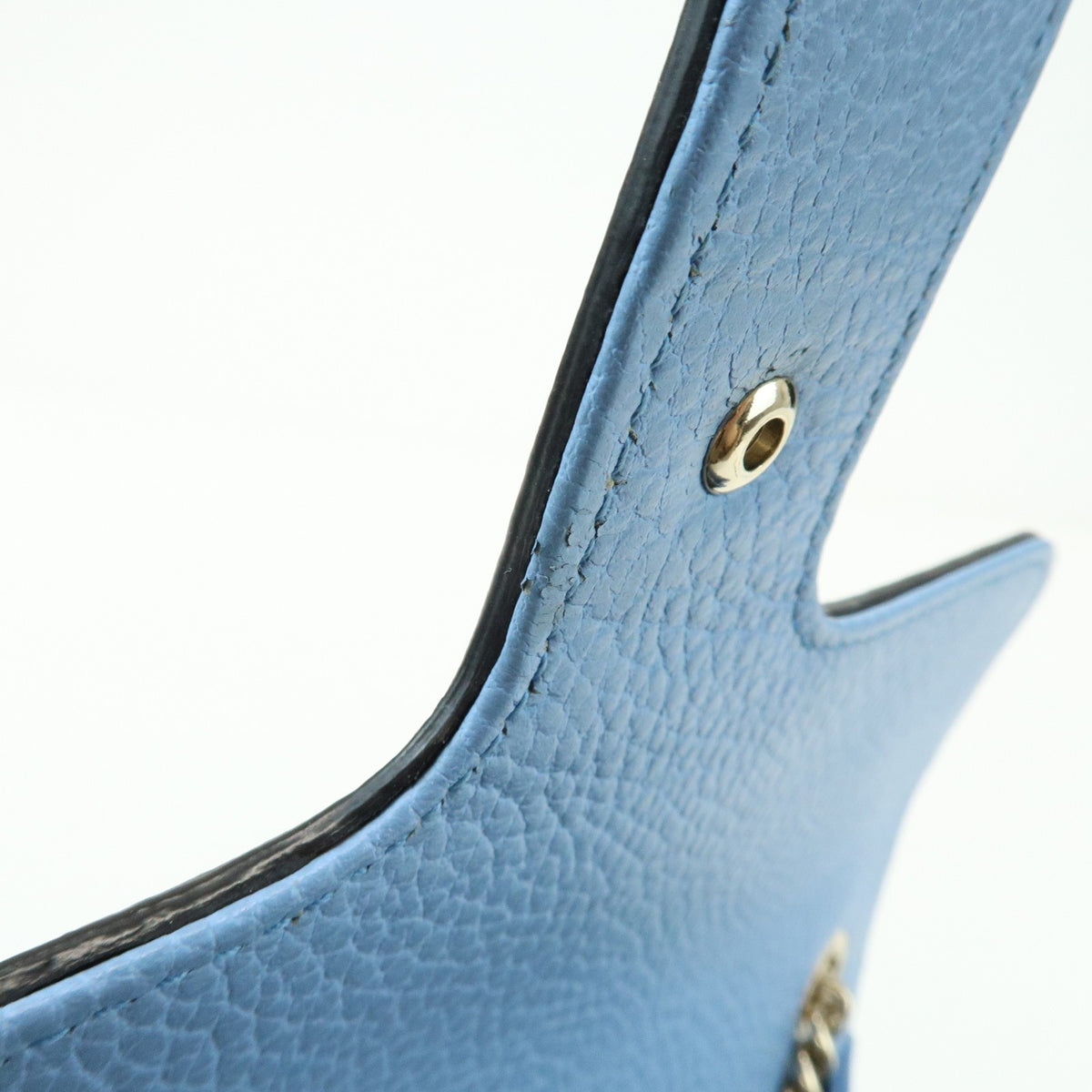 Gucci Light Blue Calfskin Interlocking G Shoulder Bag