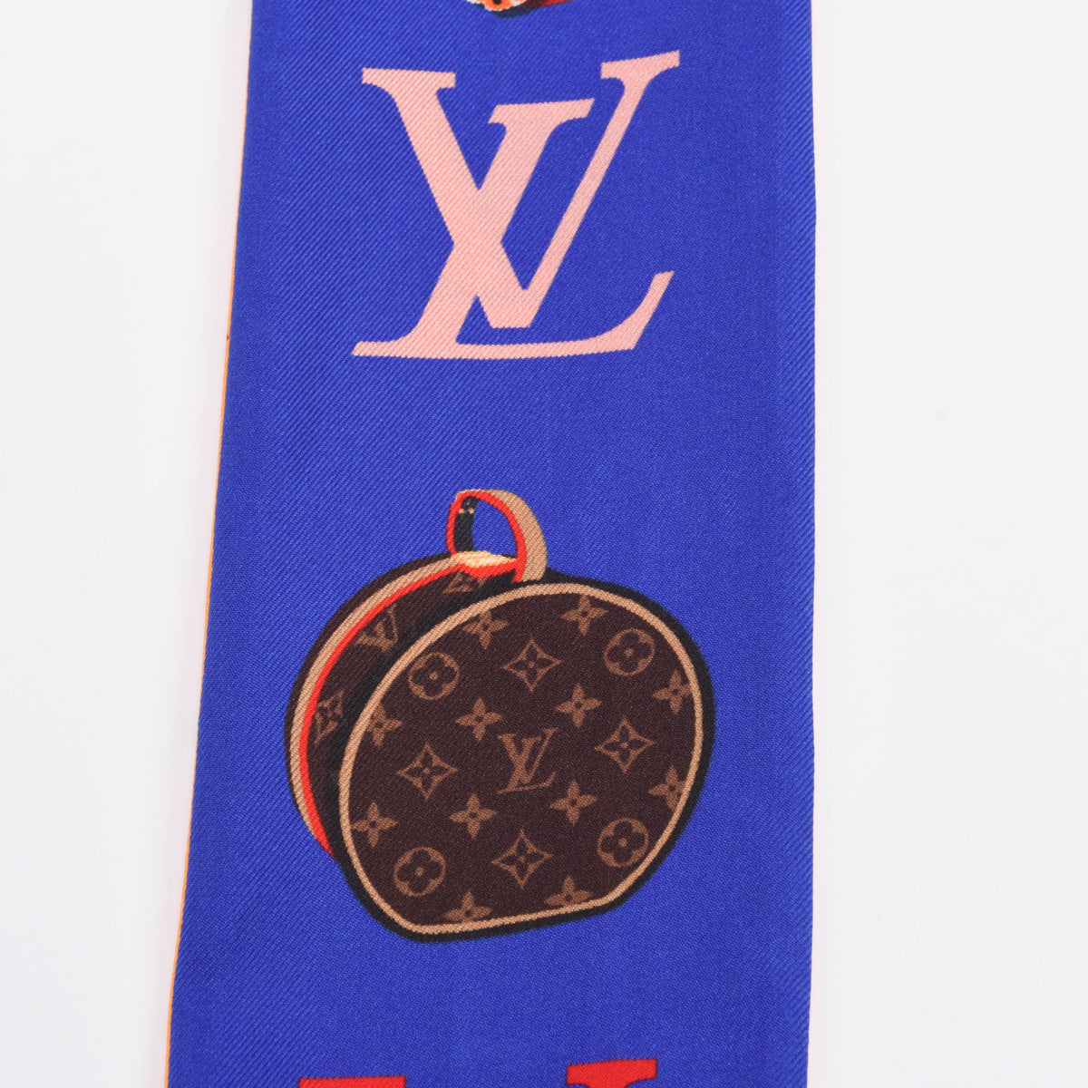 Louis Vuitton Yellow & Blue Silk Monogram Precious Tiger Bandeau