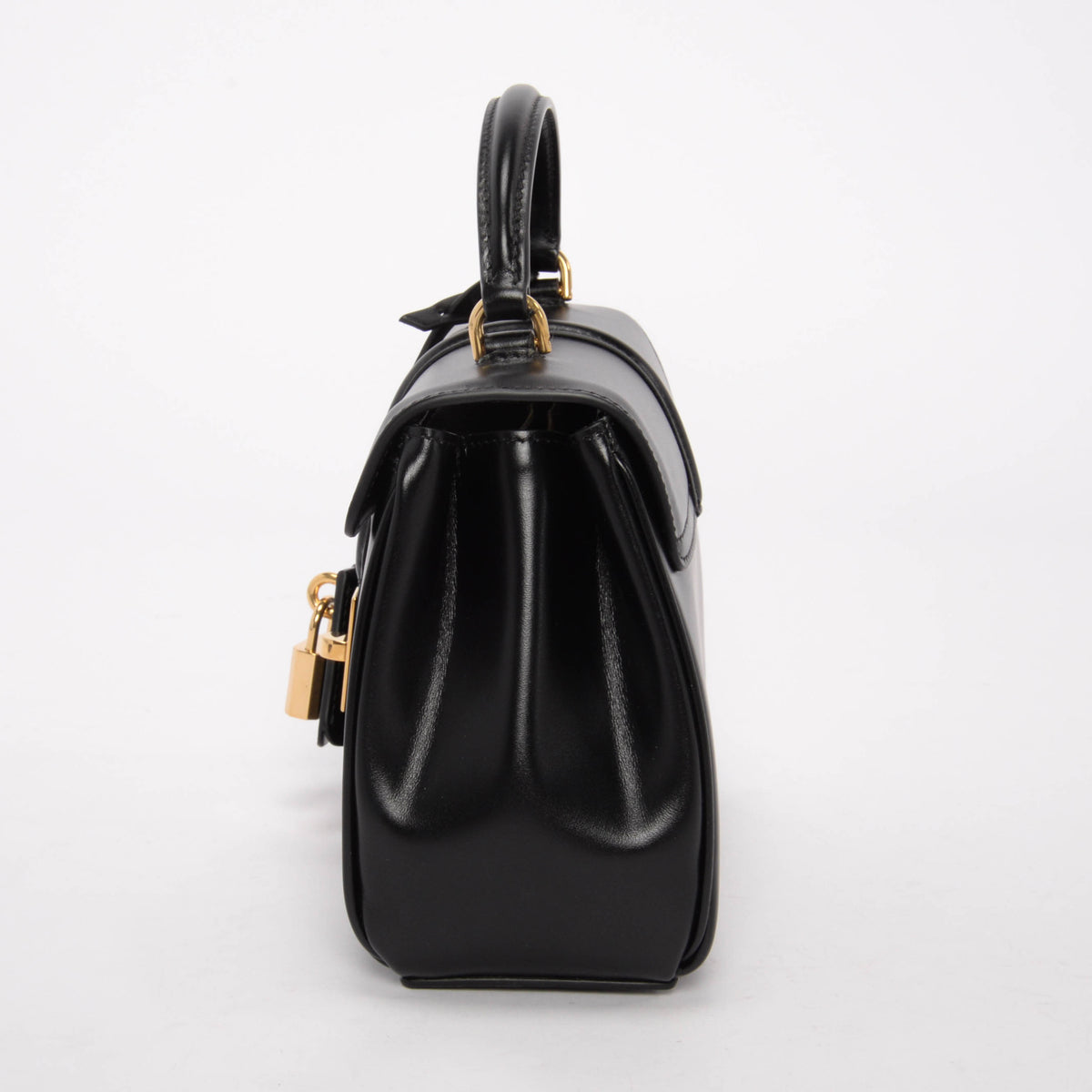 Celine Black Satinated Calfskin Mini 16 Bag