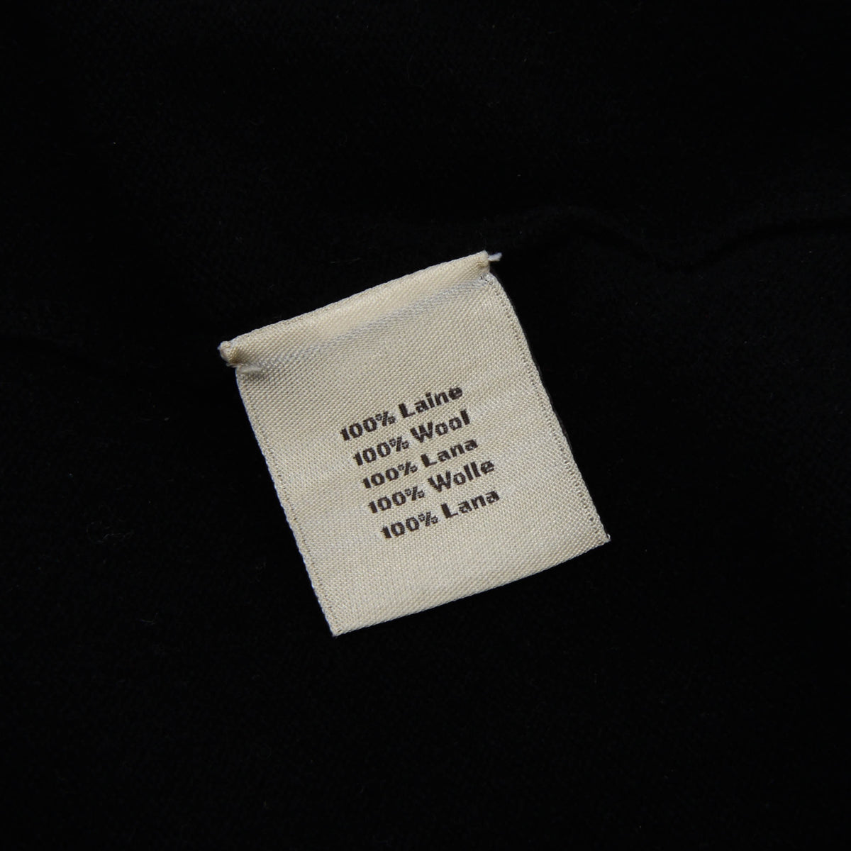 Hermes Black & Grey Wool Braid Detail Sweater L