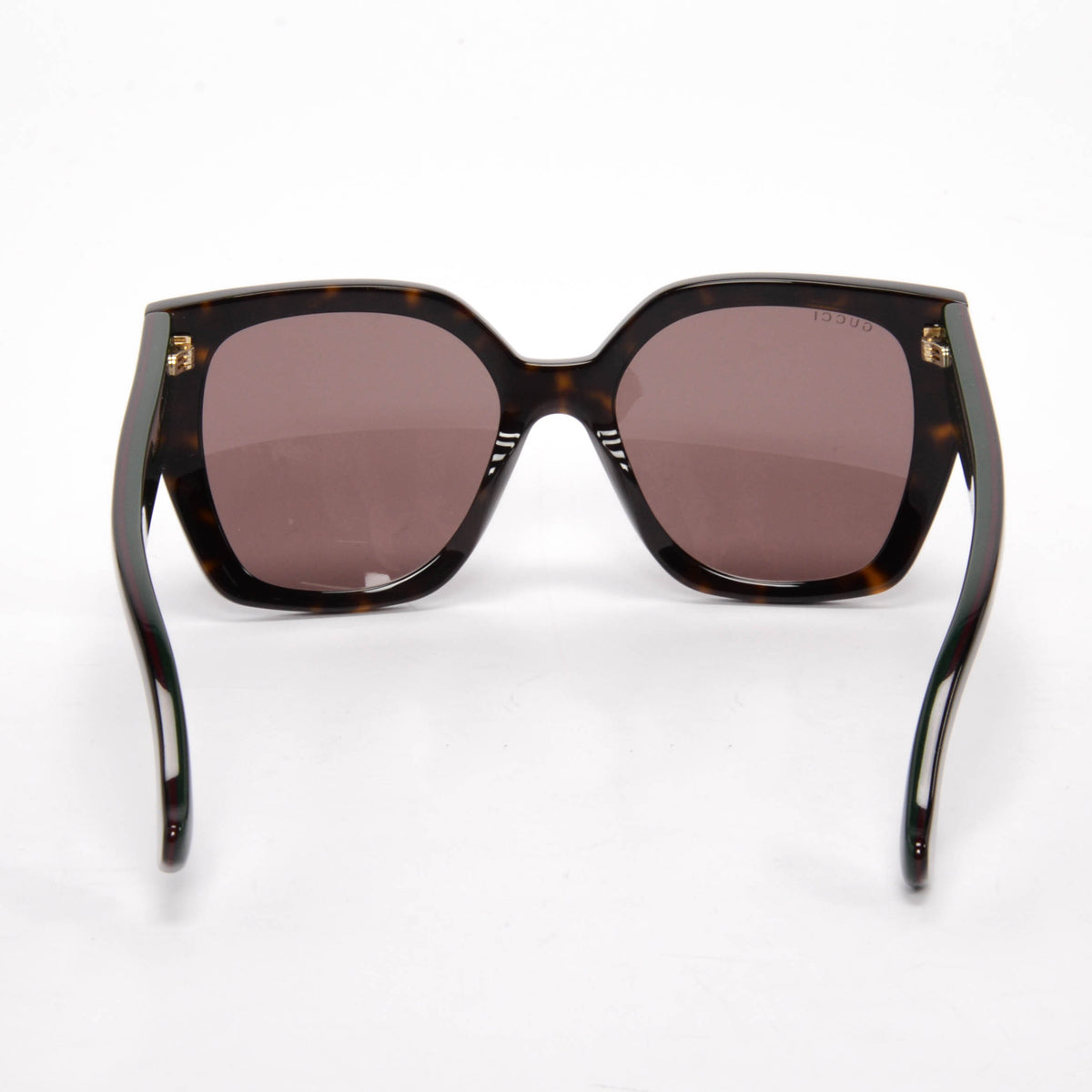 Gucci Tortoise GG Web Butterfly Sunglasses