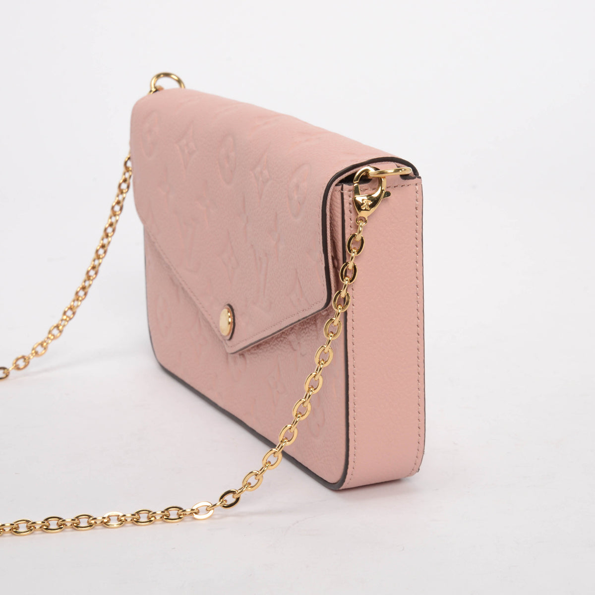Louis Vuitton Rose Poudre Monogram Empreinte Pochette Felicie