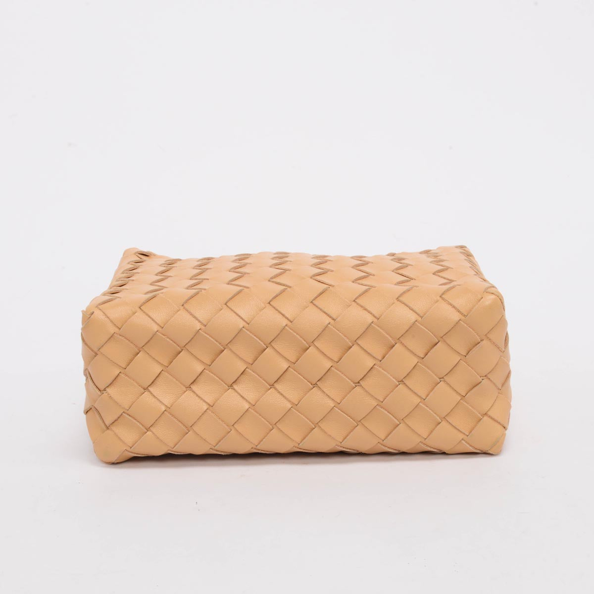Bottega Veneta Almond Intrecciato Small Loop Camera Bag