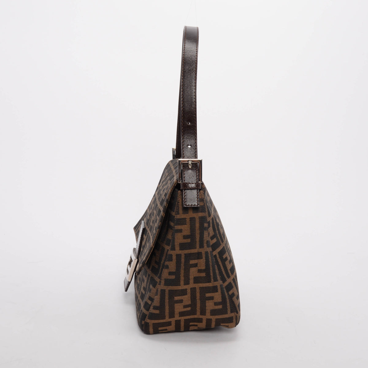 Fendi Tobacco Zucca Canvas Mamma Baguette Bag