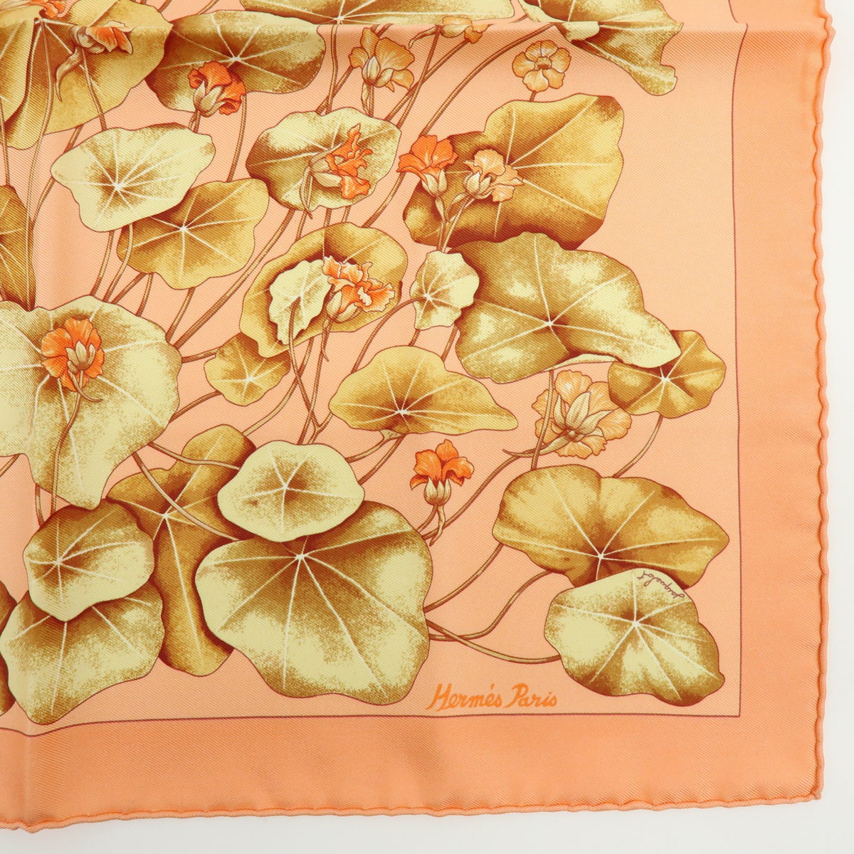 Hermes Les Capucines & Effluves Pocket Square Scarves