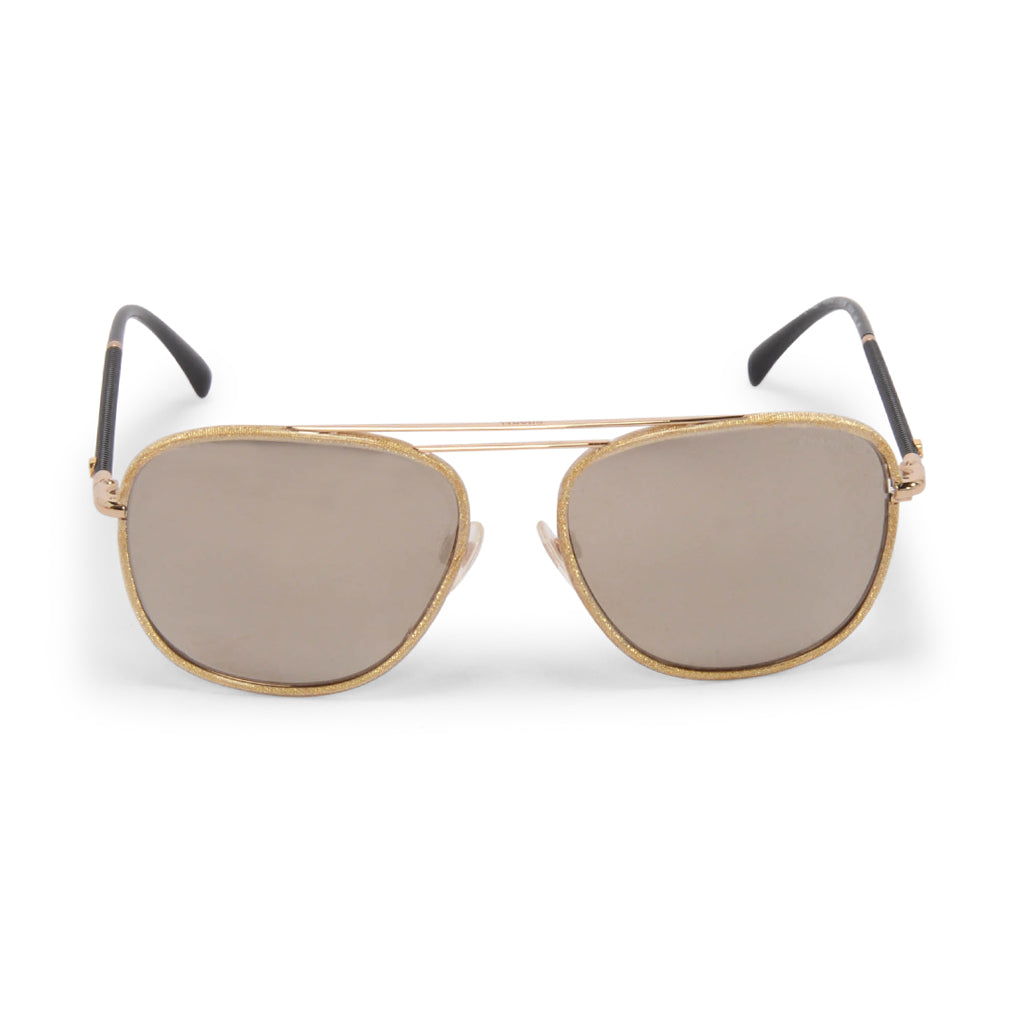 Chanel Gold Aviator Sunglasses