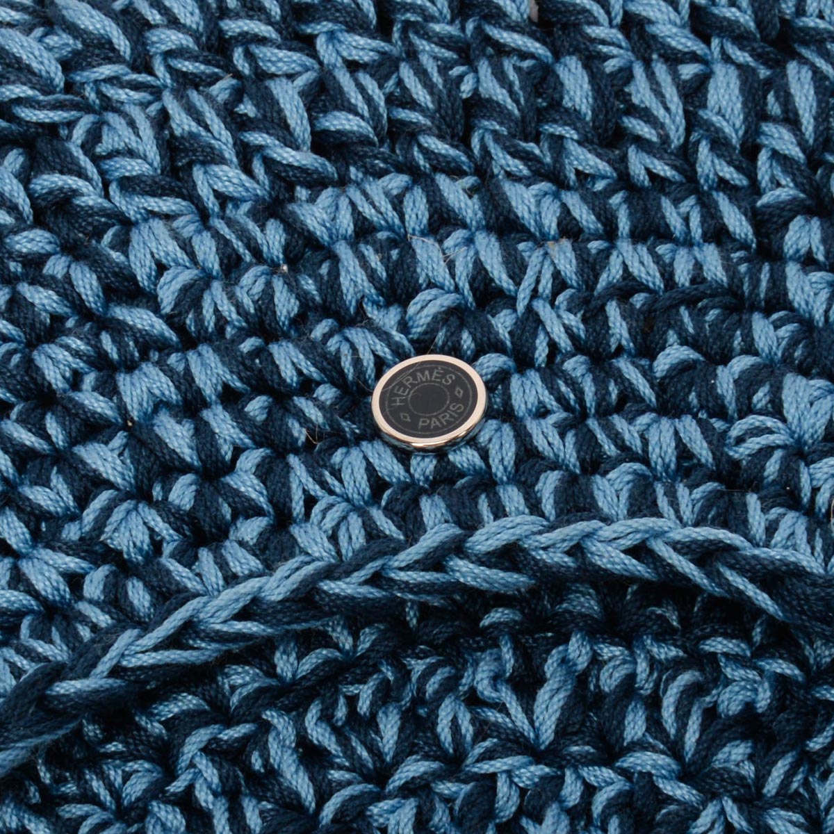 Hermes Navy & Blue Jean Crochet Classic Beret