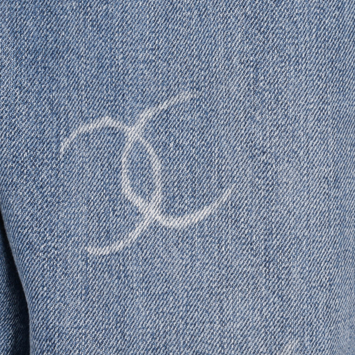Chanel Blue Denim CC Frayed Hem Jeans FR 50