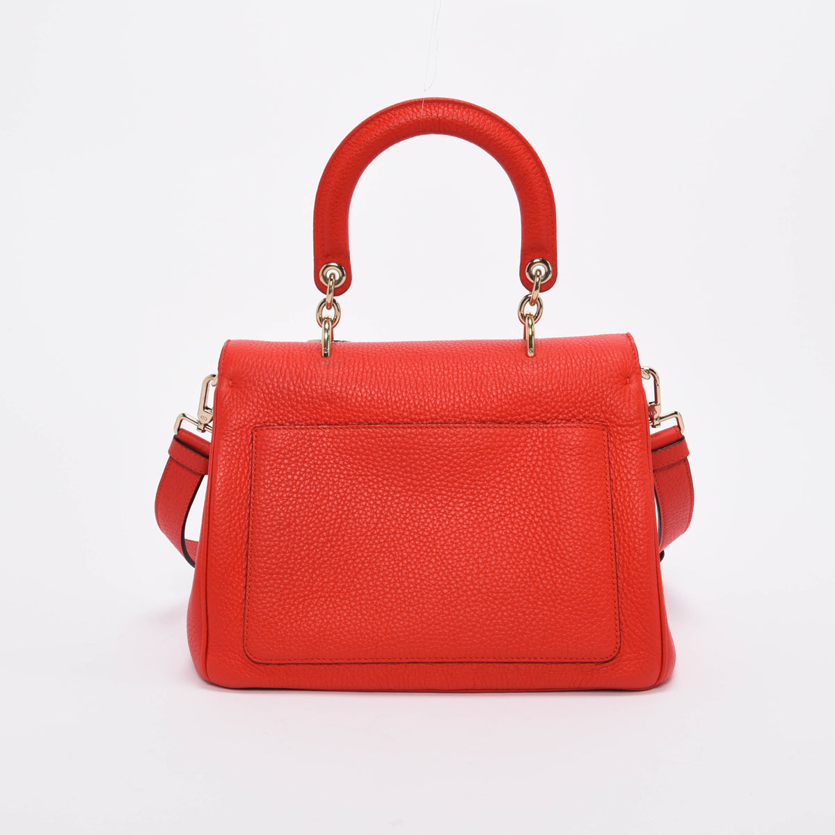 Dior Red & Navy Bullcalf Be Dior Small Flap Bag