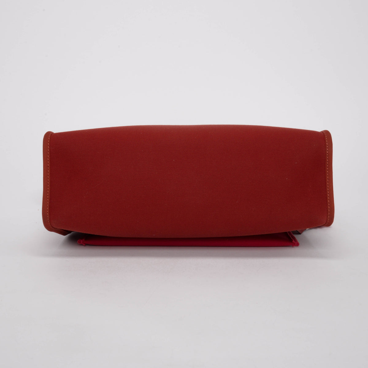 Hermes Rouge Piment Leather & Officier Canvas Herbag 31 Bag
