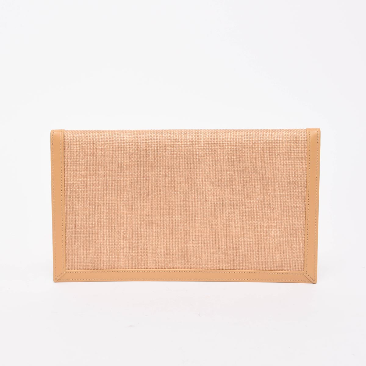 Saint Laurent Natural Micro Raffia Uptown Pouch