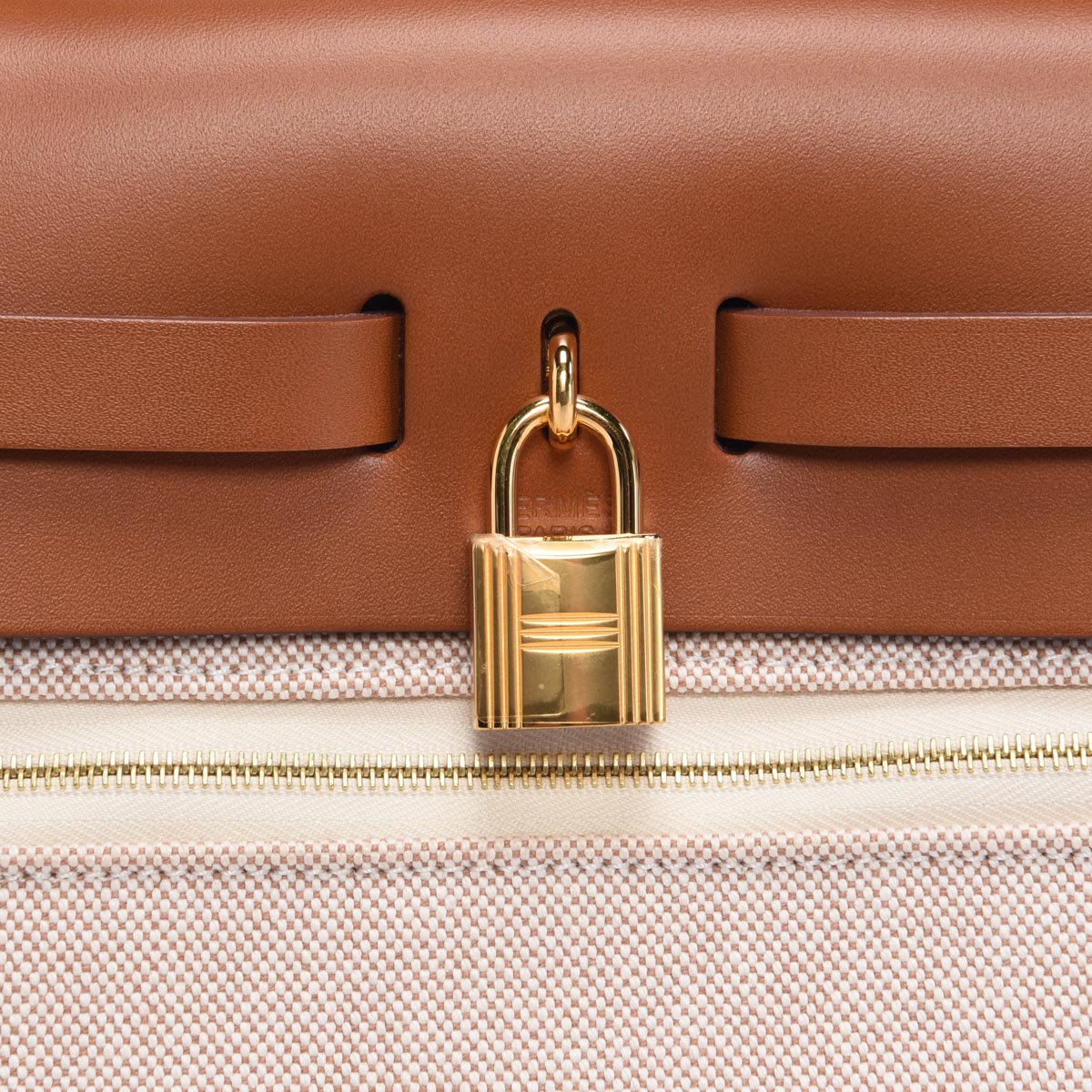 Hermes Ecru H Plume & Hunter CC Circuit 24 Herbag Zip 31