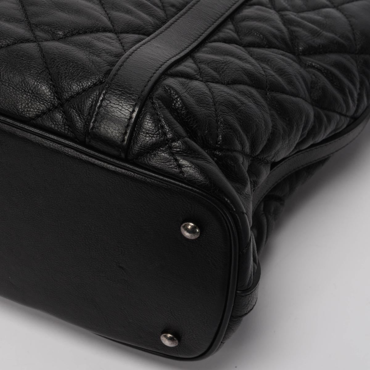 Chanel Black Quilted Calfskin Small Casual Riviera Tote