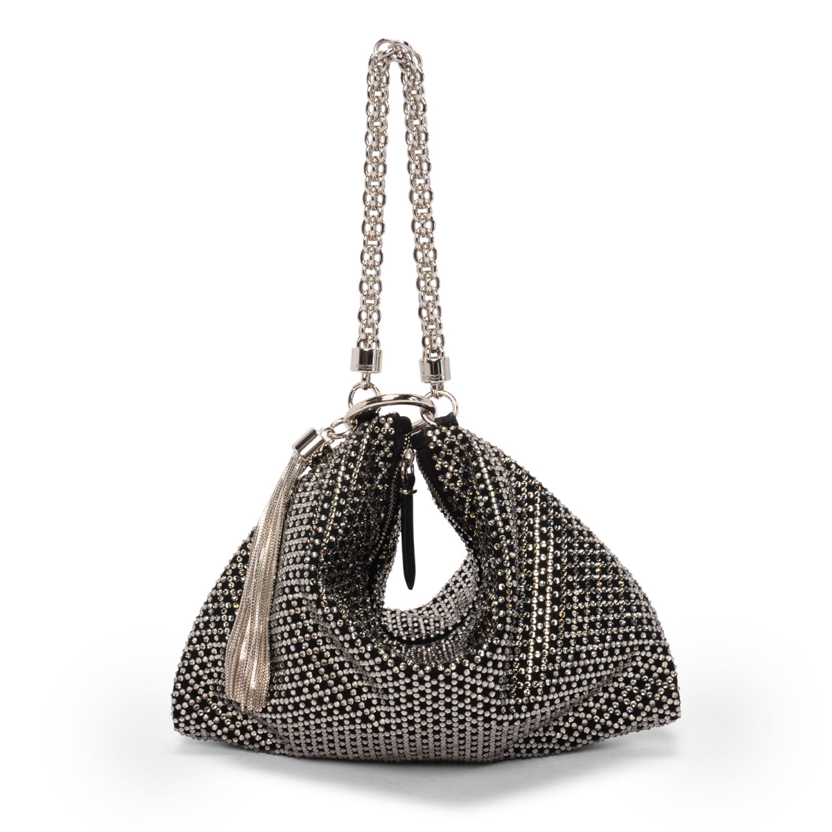 Jimmy Choo Black Crystal Embellished Callie Clutch Bag