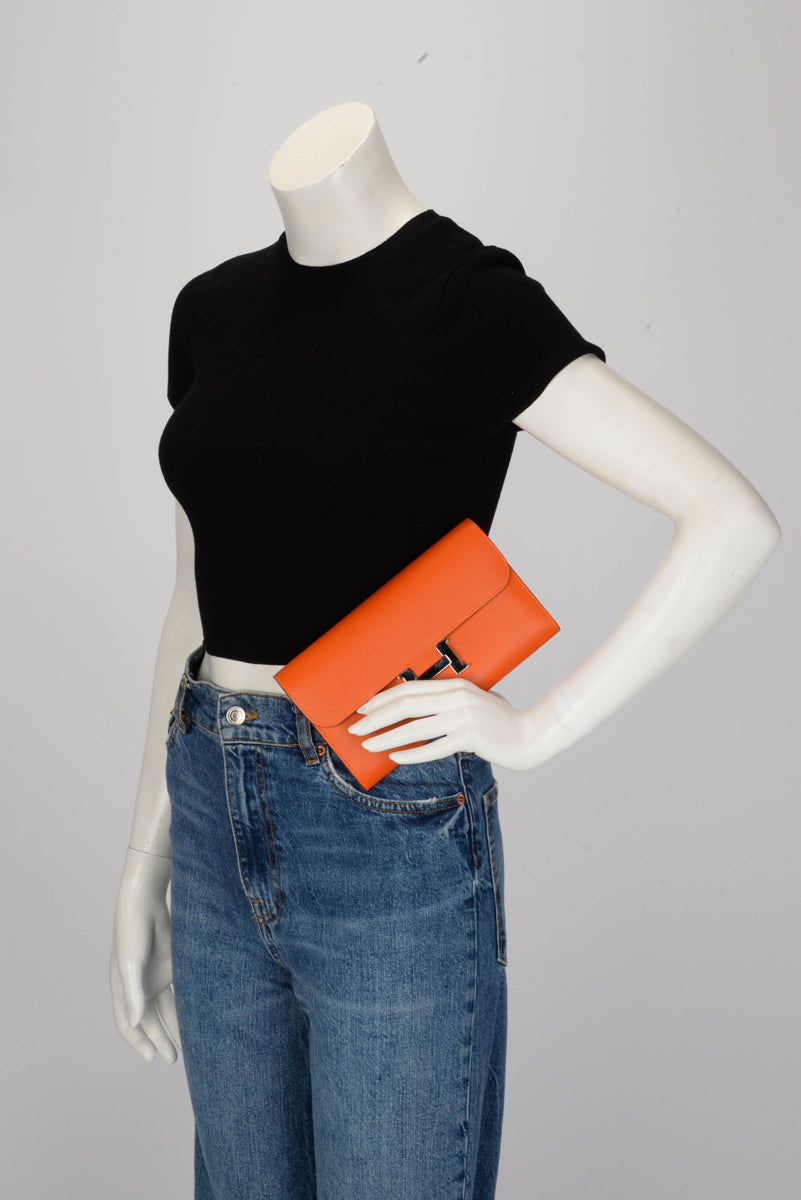 Hermes Feu Epsom Constance Long Wallet