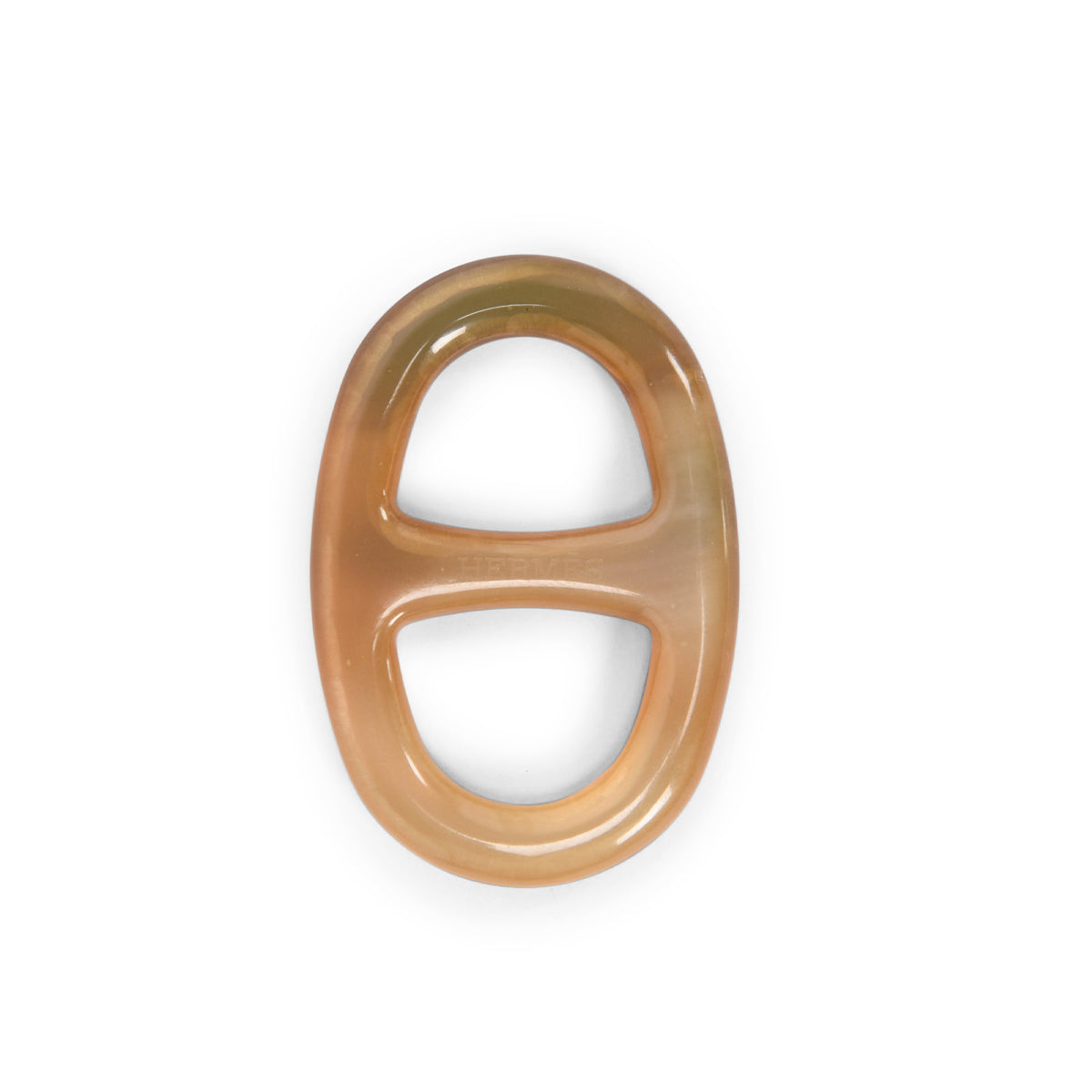 Hermes Buffalo Horn Lacquer Chaine D' Ancre Scarf Ring