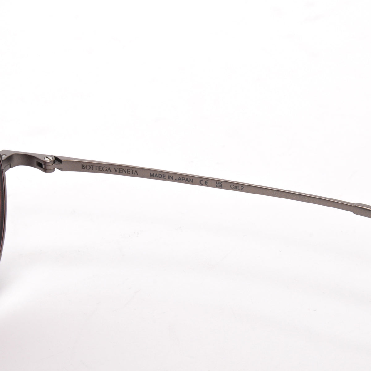 Bottega Veneta Ruthenium Red Intrecciato Panthos Sunglasses