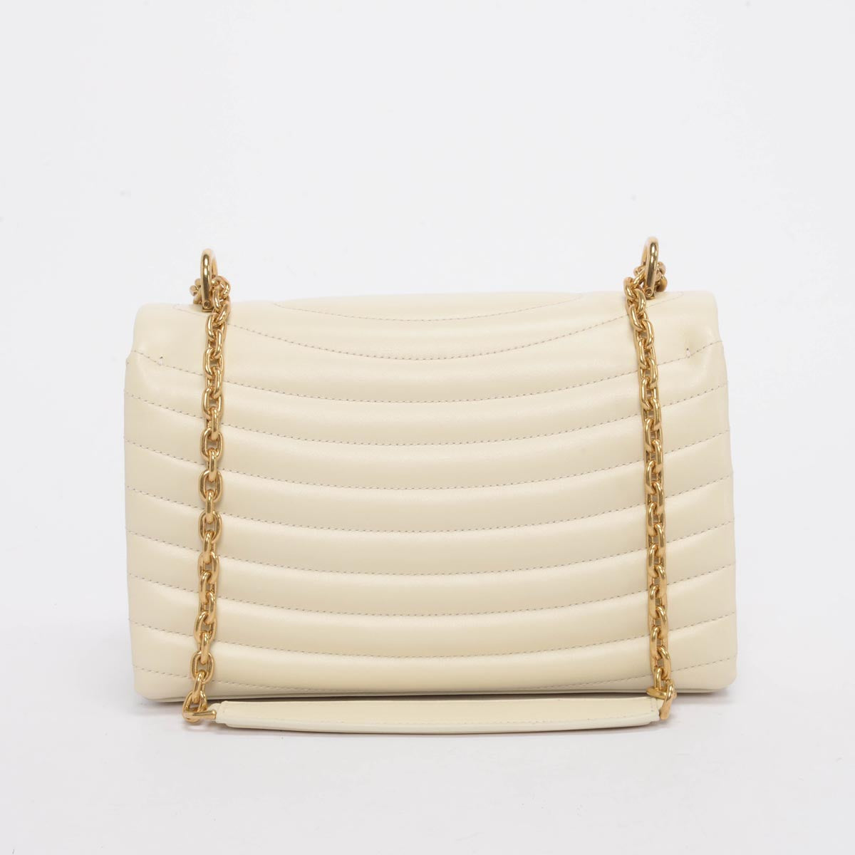 Ferragamo Marscapone Quilted Calfskin Medium Mat Flap Bag