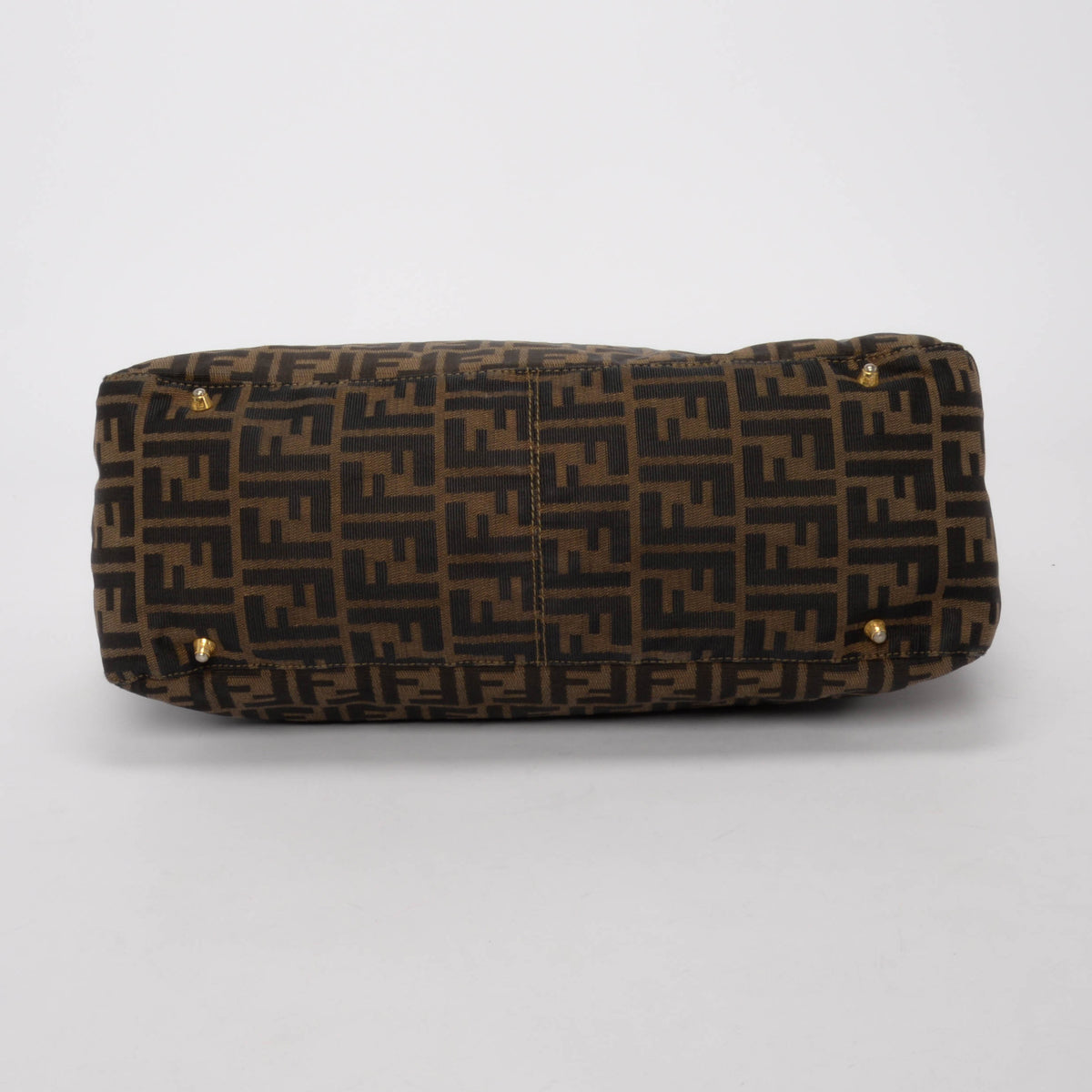 Fendi Tobacco Zucca Canvas Large Twins Tote