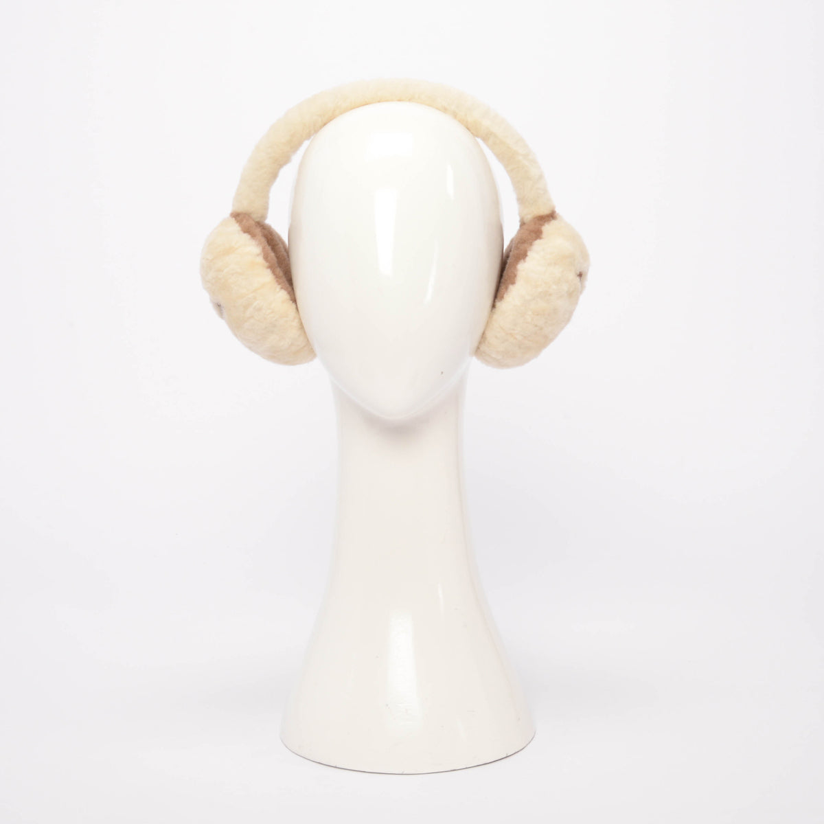 Louis Vuitton White Shearling LV Cloud Earmuffs