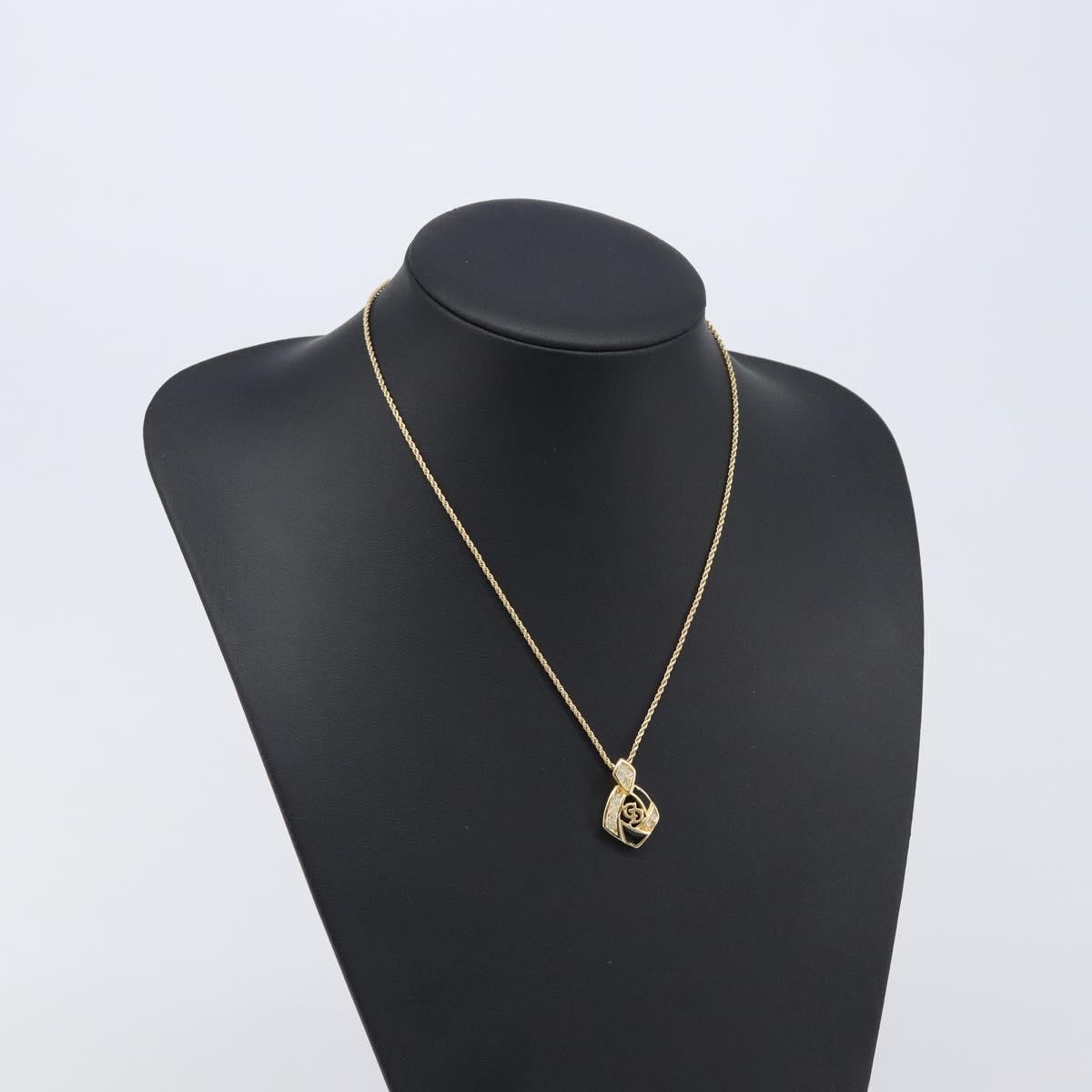 Dior Vintage Gold Tone Crystal Pendant