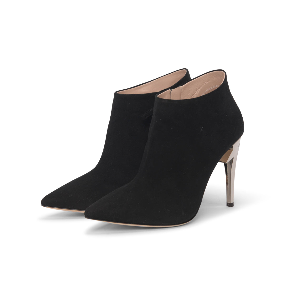 GIUSEPPE ZANOTTI SUEDE POINT TOE BOOTIES SIZE newest 7