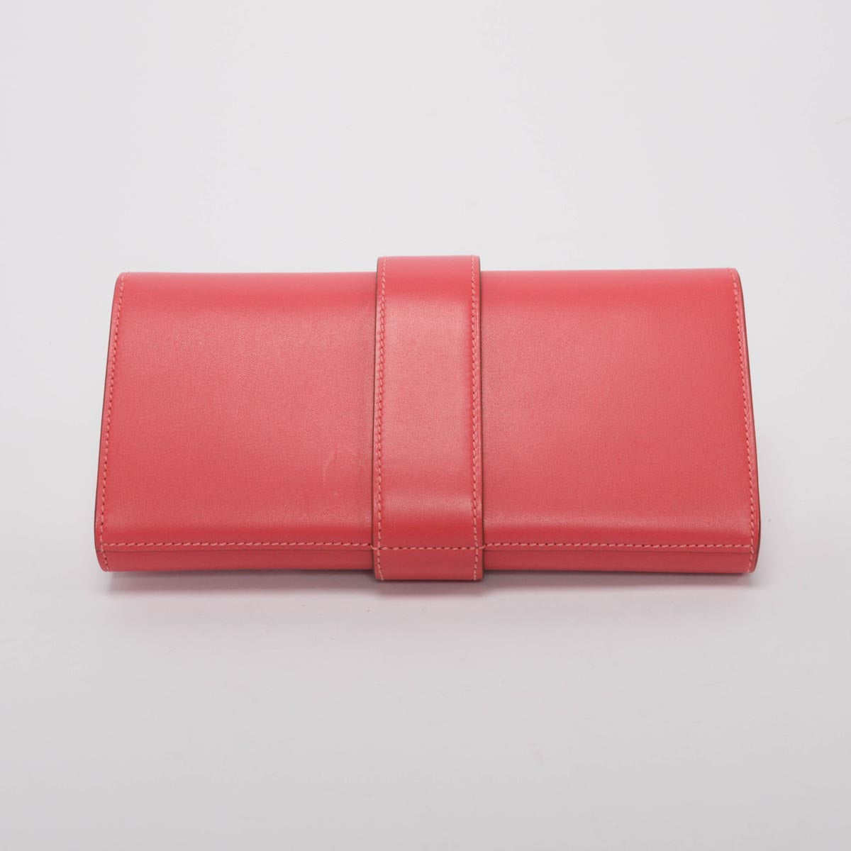 Hermes Rose Lipstick Tadelakt Medor 23 Clutch